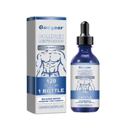 Product packaging and bottle of Googeer Complex Men's Drops with dosage information