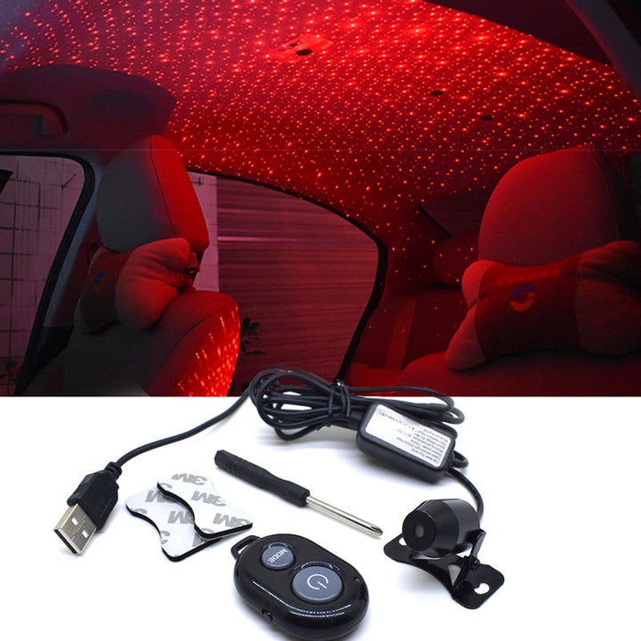 Car Light Projector: Voice‑Activated Starry Sky & RGB Laser