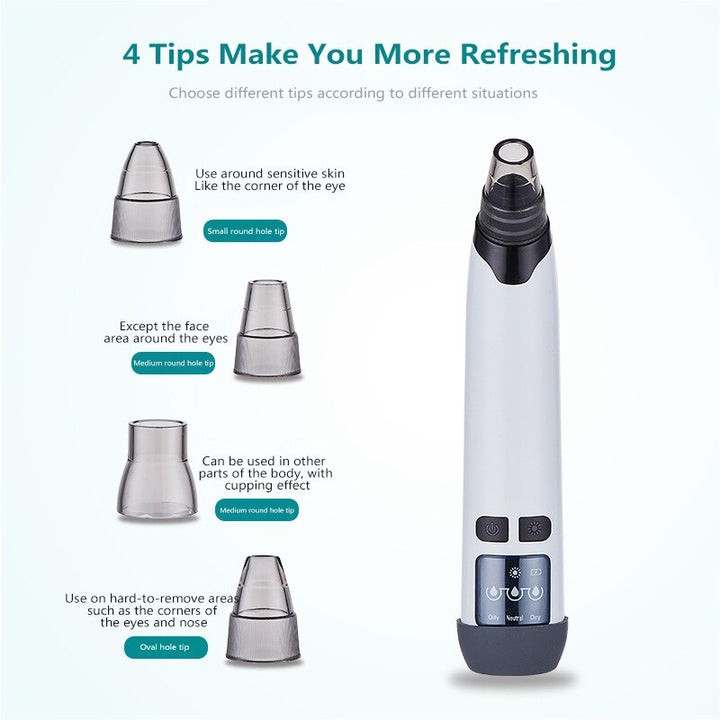 Facial Pore Vacuum Cleaner — Safe Blackhead Removal & Pore