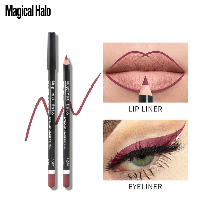 Waterproof Lip Liner & Eyeliner 10-Color Pencil Set