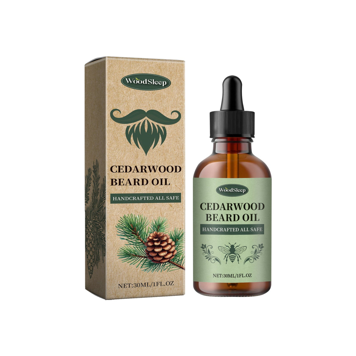 Beard Oil for Softness — WoodSleep Cedarwood Nourishment