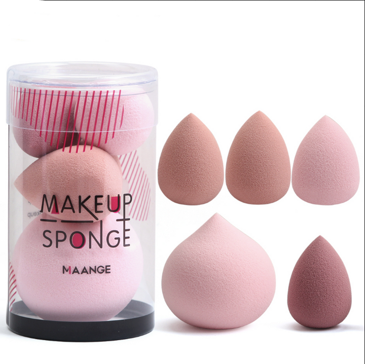Makeup Sponge Set — Flawless Blending in 5 Sizes, 3 Colors
