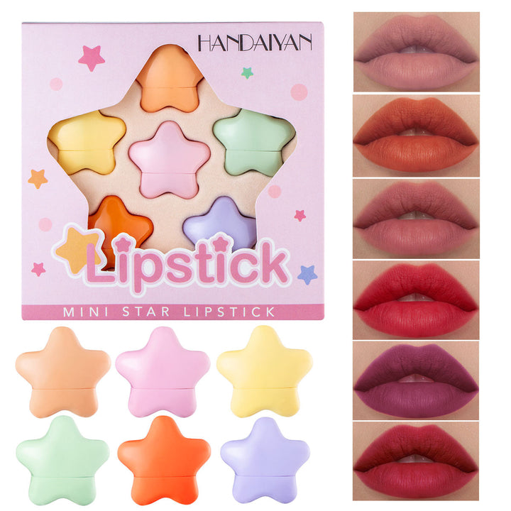 Mini Lipstick Set: Six Portable Playful Lip Colors