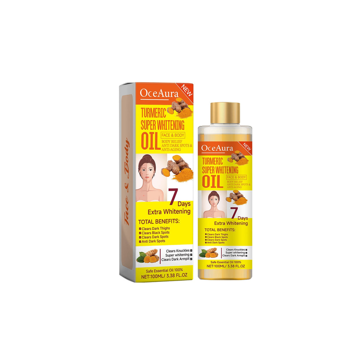 Turmeric Body Oil for Dark Spots & Uneven Skin Tone