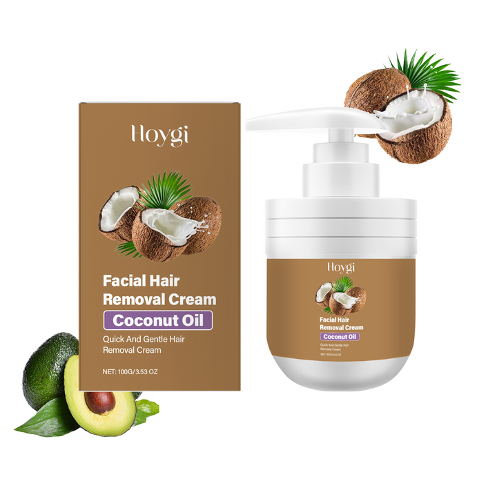 Coconut Facial Hair Removal Cream for Sensitive Skin