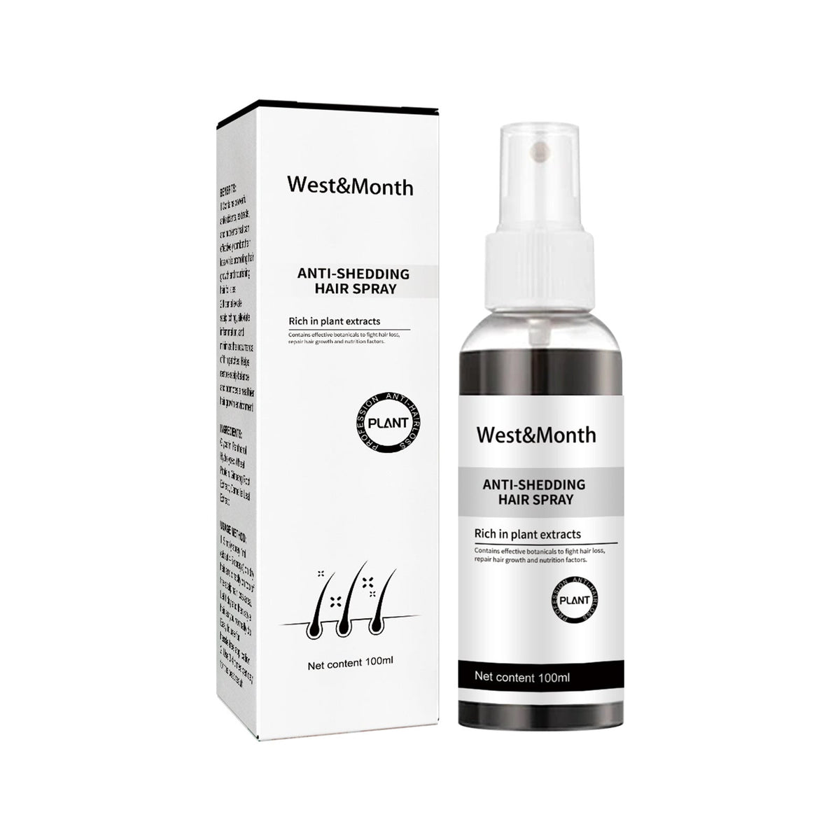 Anti-Shedding Hair Spray for Targeted Hairline Care