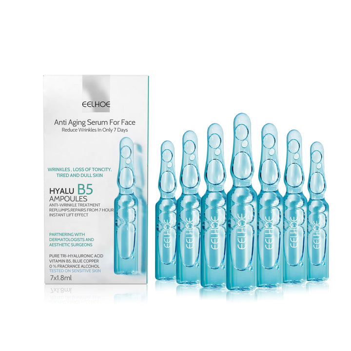 Anti-Wrinkle Ampoule Serum With Tri-Hyaluronic Acid