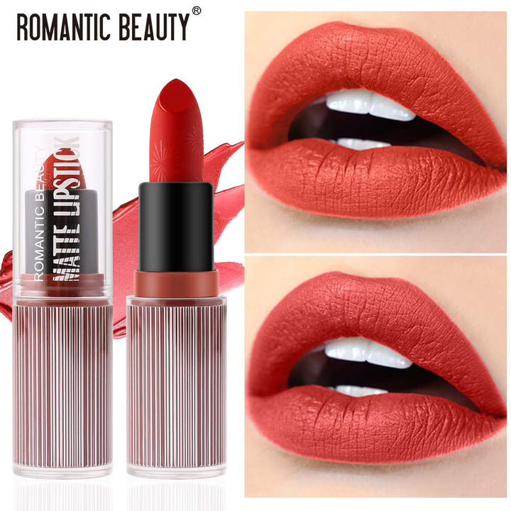 Matte Red Lipstick – Portable Bold Color Makeup Tube