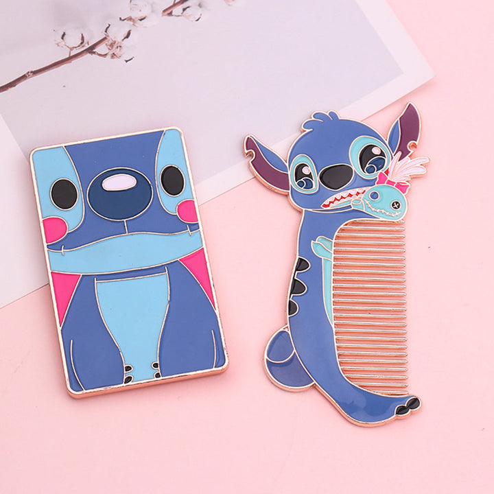 Stitch Hair Comb & Pocket Mirror Set — Playful Disney Gift
