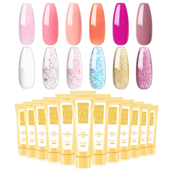 Poly Nail Extension Gel — Quick-Build Salon Results in 12