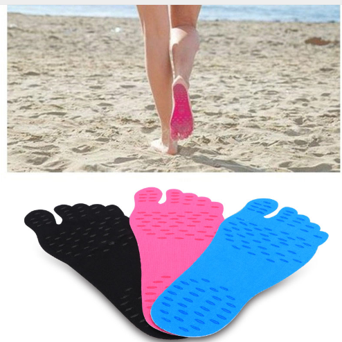 Stick-On Foot Soles — Barefoot Beach Protection That Stays