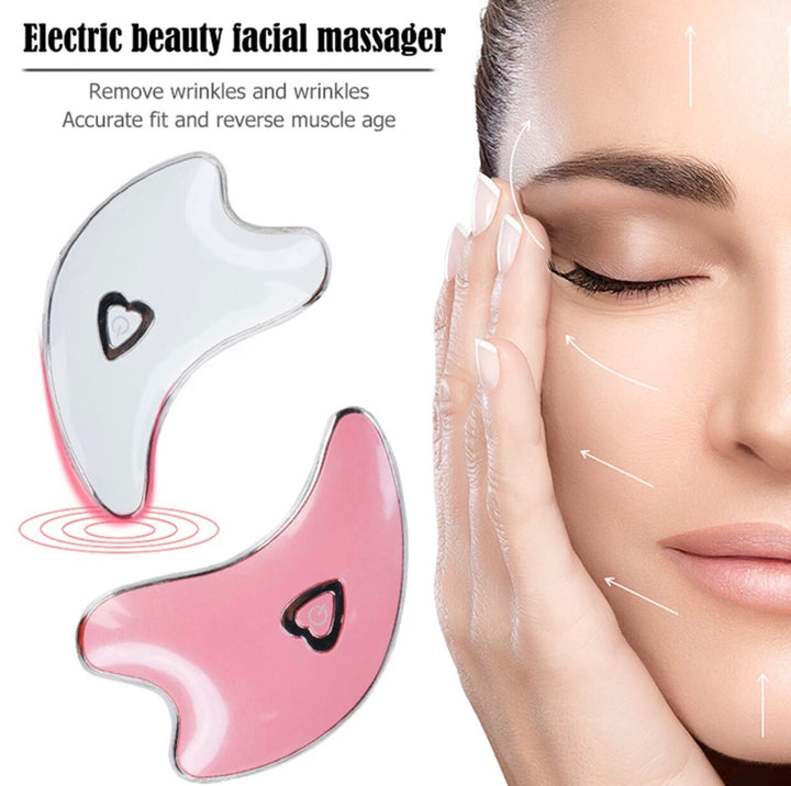 Electric Face & Neck Massager — Heat & Vibration for Firmer