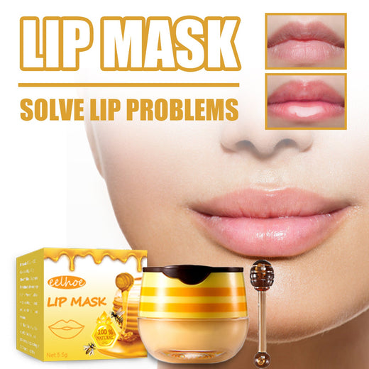 Honey Lip Mask With Brush for Smoother, Softer Lips
