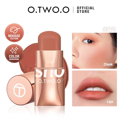 3-in-1 Cream Blush Stick for Soft Natural Rosy Cheeks