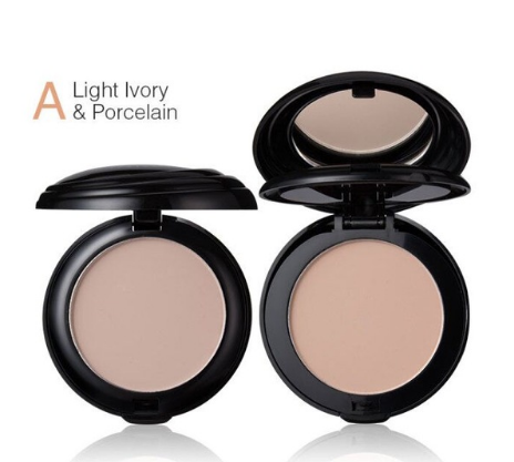 Pressed Powder Compact Makeup for Natural Matte Touch-Ups