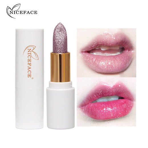 Color-Changing Glitter Lipstick for Glossy, Playful Lips