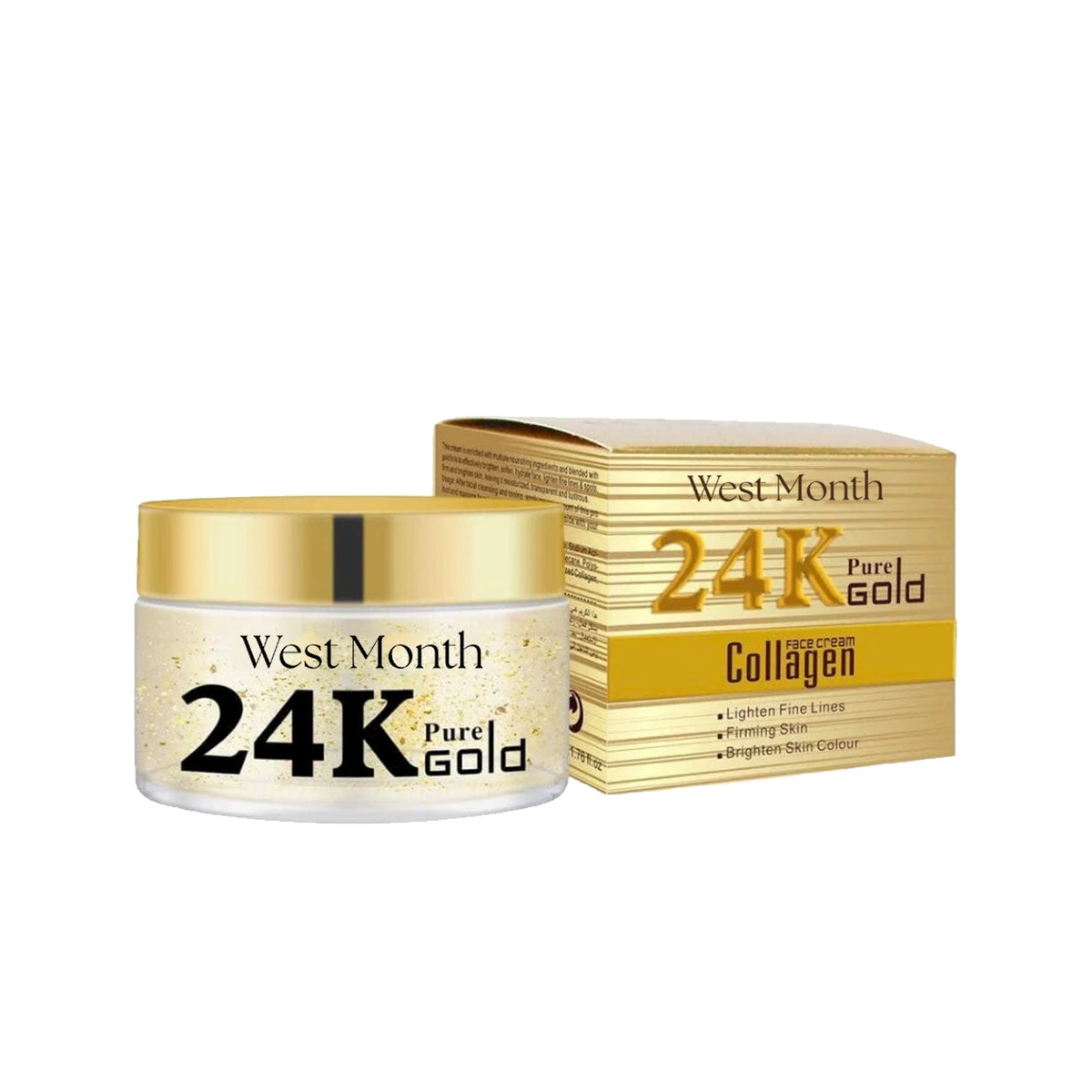 24K Gold Collagen Face Cream for Fine Lines & Firmness