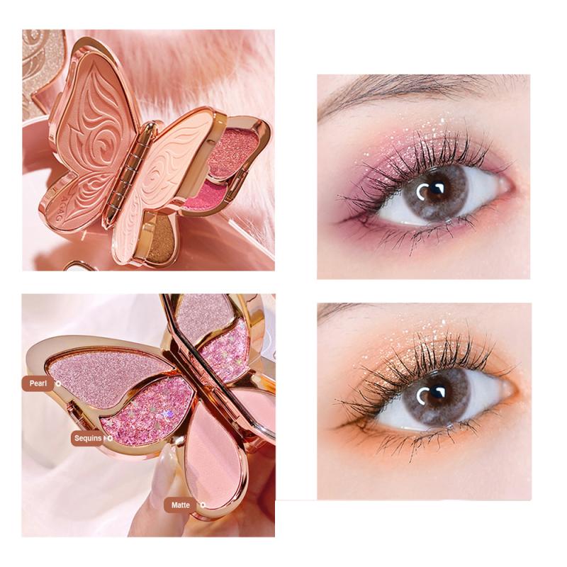 Butterfly Eyeshadow Palette for Glitter Makeup Looks
