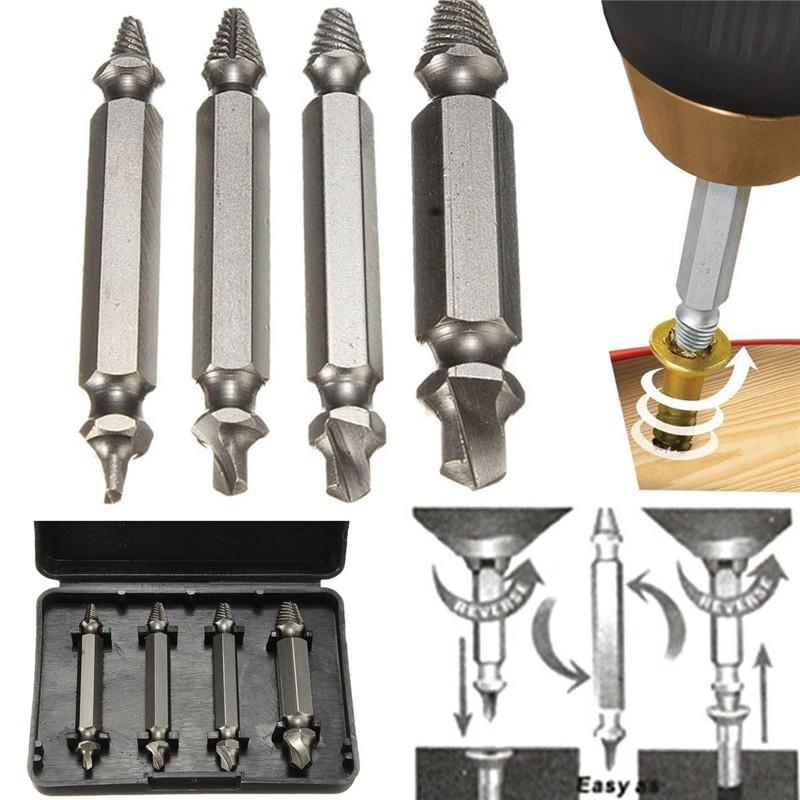Damaged Screw Extractor Set — Remove Broken & Stripped Screws