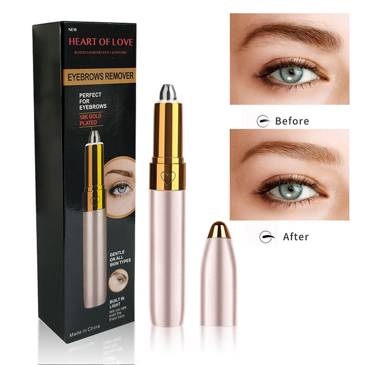 Electric Eyebrow Trimmer — 18K Gold-Plated Precision