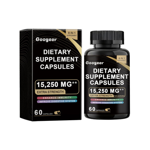 8-in-1 Dietary Supplement Capsules — 15,250 mg Extra Strength