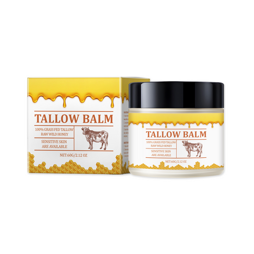 Tallow Balm with Raw Honey for Dry Sensitive Skin