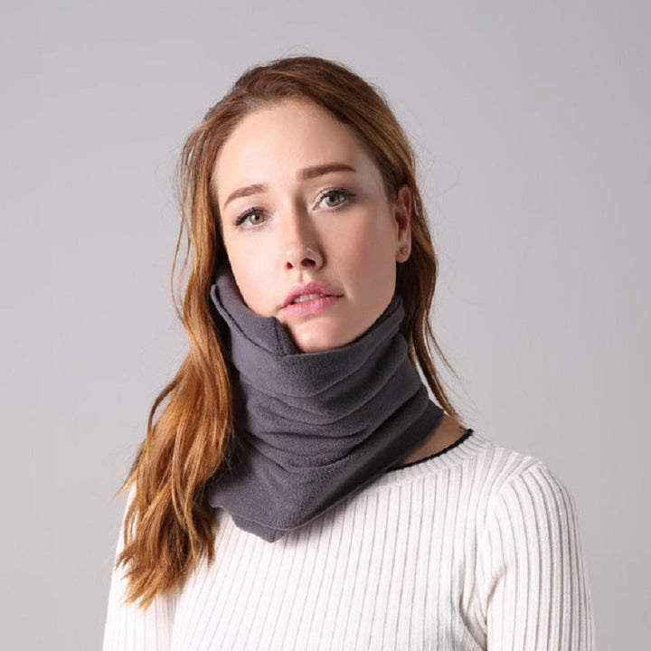 Travel Neck Scarf Pillow — 360° Chin Support for Planes