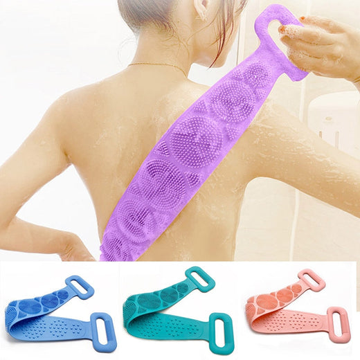Silicone Body Scrubber Belt — Dual-Sided Exfoliating