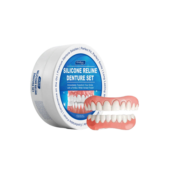 Denture Set — Instant Perfect Smile with White Veneers