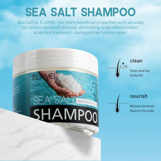 Sea Salt Shampoo for Oily, Buildup-Prone Scalp Care