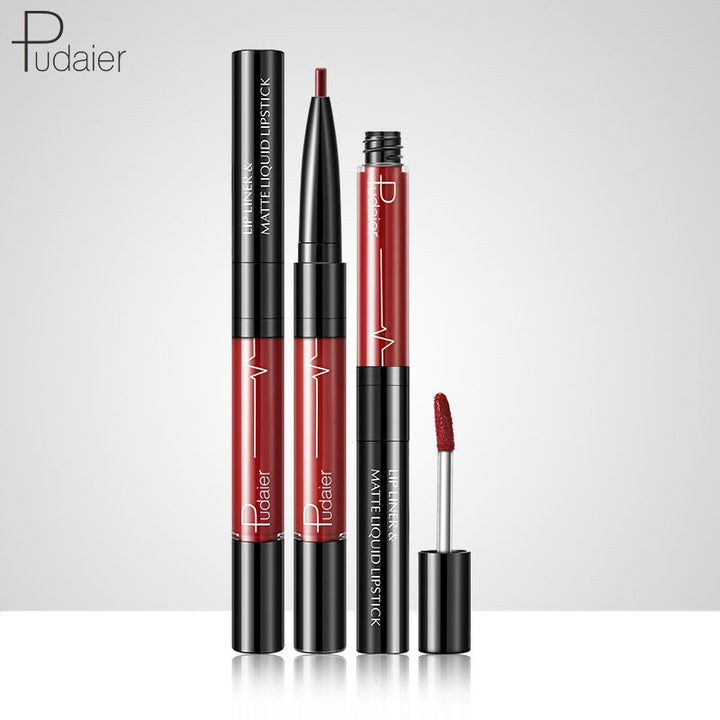 2-in-1 Matte Lipstick & Lip Liner for Defined Lips