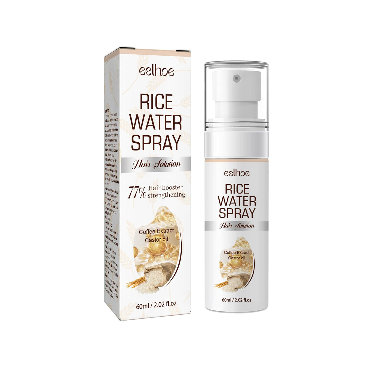Rice Water Hair Spray for Fuller-Looking, Stronger Hair