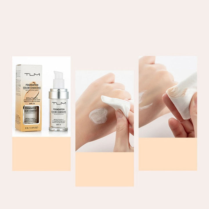 Color Changing Foundation for Natural Even Coverage