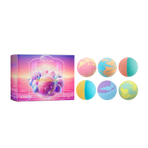 Bubble Bath Balls Set of 6 - Moisturizing Fizzy Spheres
