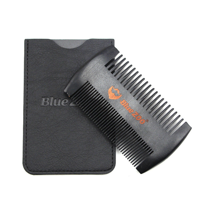 Dual‑Sided Pear Wood Beard Comb – Portable Grooming