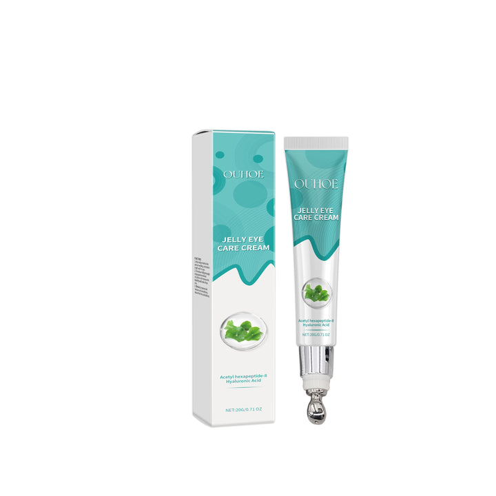 Eye Cream with Rolling Ball Massager — Peptide & Hyaluronic