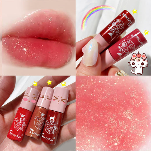 Clear Lip Gloss for Sparkling Glass-Like Lip Shine