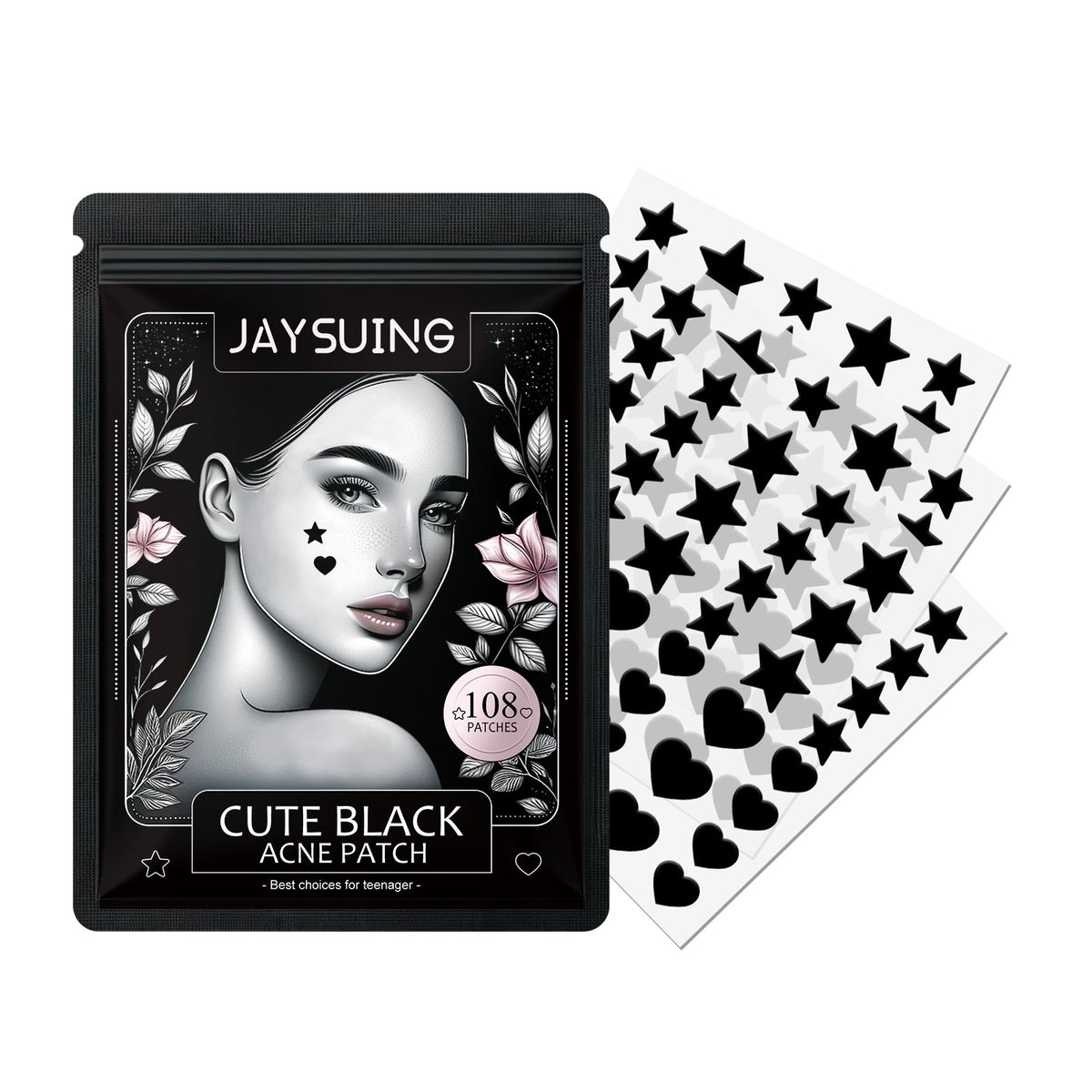 Black Acne Patches for Calming and Covering Blemishes