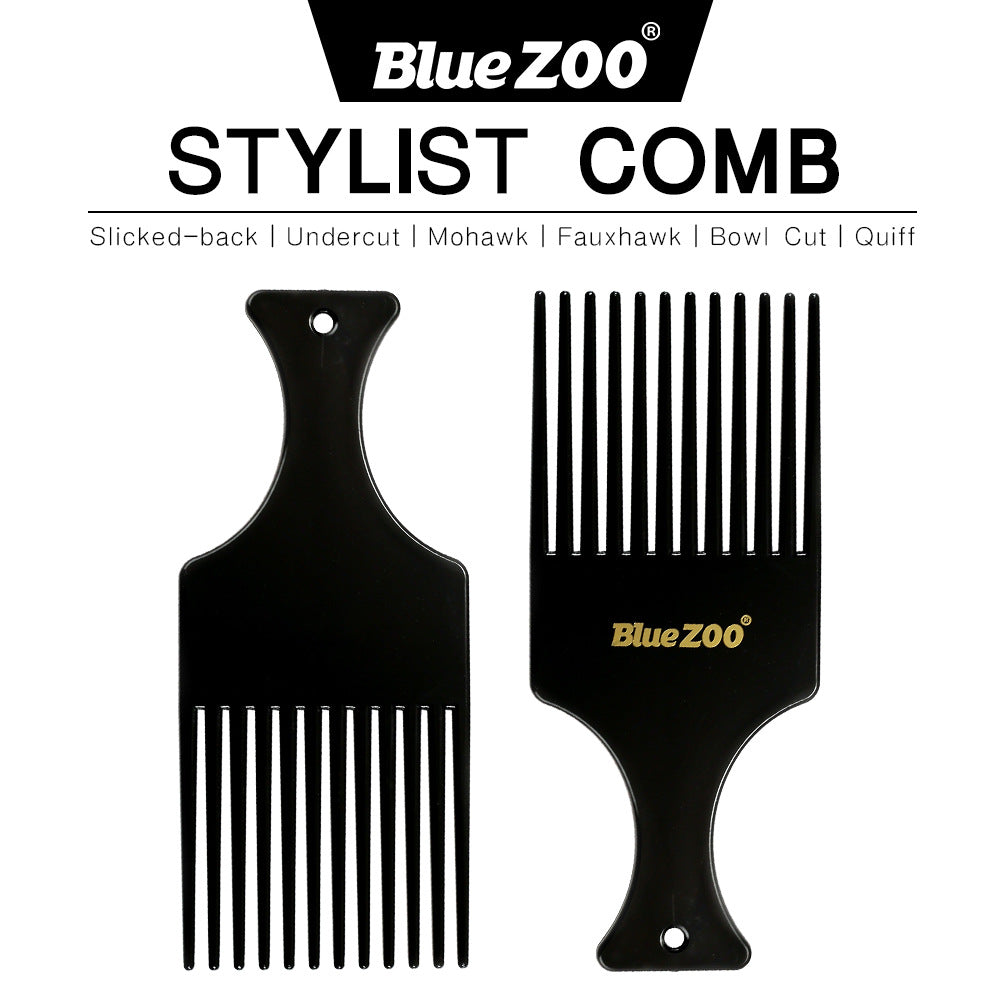 Dual-Sided Styling Comb – Rounded Teeth for Slicked-Back Hair