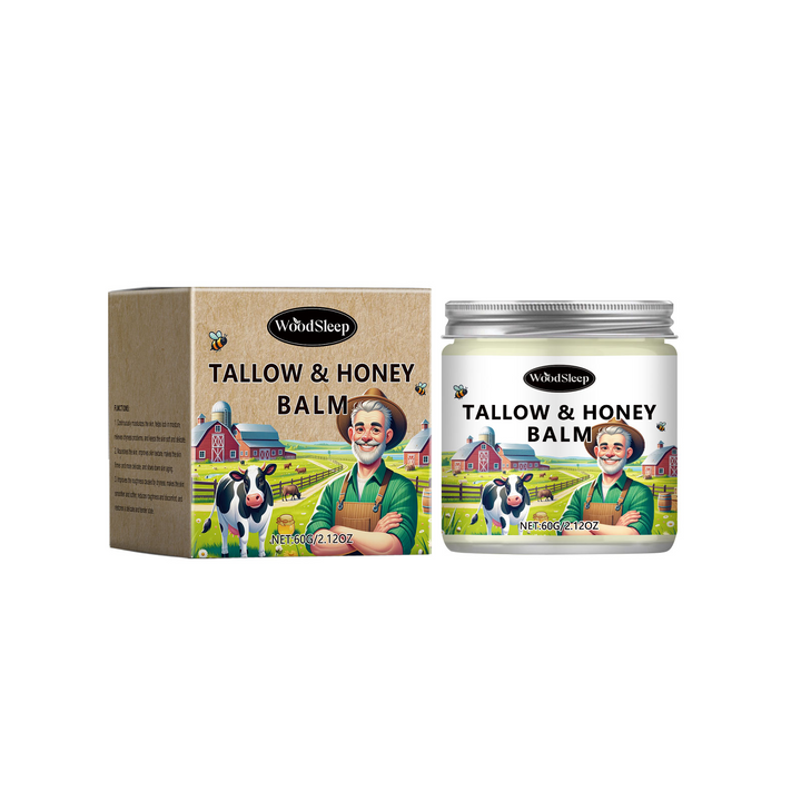 Tallow Honey Balm for Deep Skin Repair & Hydration