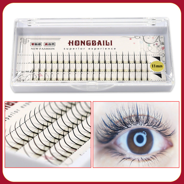 Individual False Eyelash Clusters for Fuller Eyes