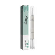 South Moon Nail Care Pen with sage green and white box displayed alongside clear barrel pen applicator