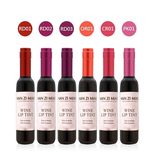 Wine Lip Tint Set: Six Waterproof Shades for Every Look