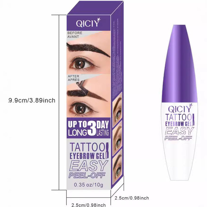 Peel-Off Eyebrow Tint for Waterproof, Defined Brows