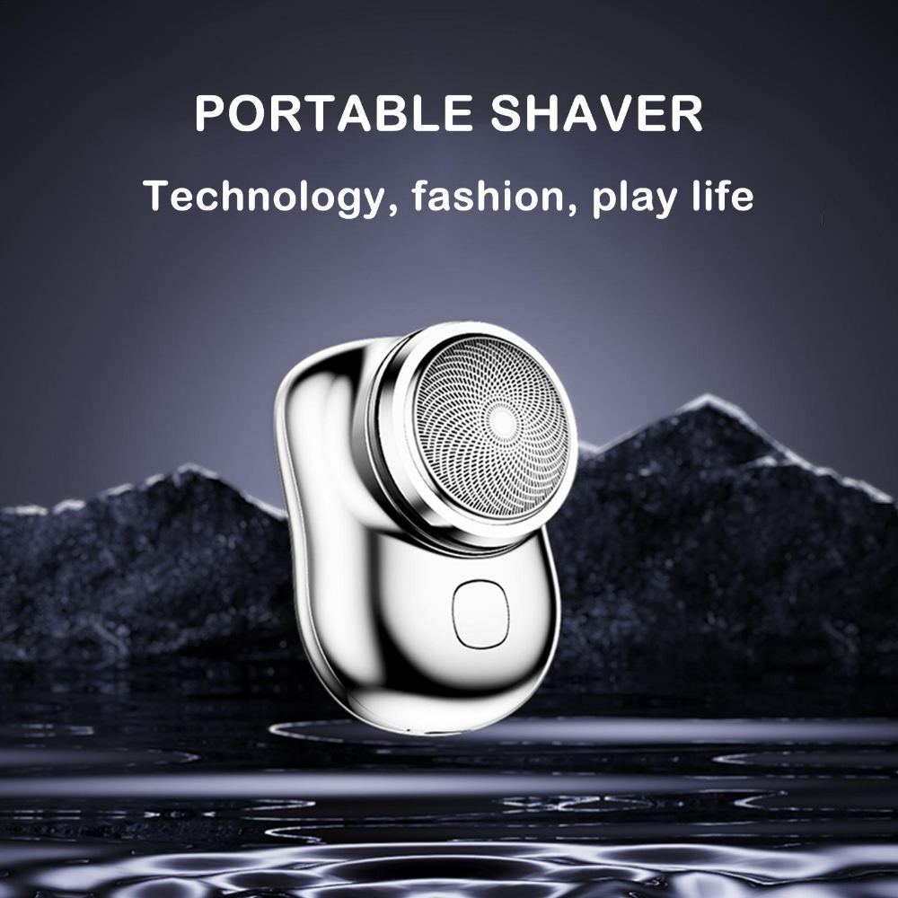 Compact Electric Shaver for Men – 60-Day Battery, Waterproof