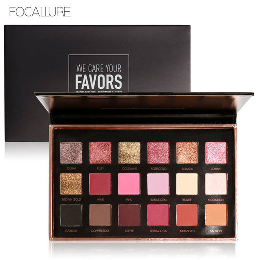 18-Color Eyeshadow Palette for Matte & Shimmer Looks