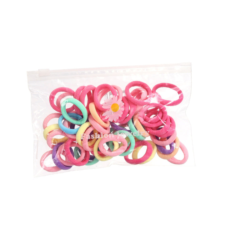 Children's Hair Loops: 50 Colorful 3cm Hair Ties
