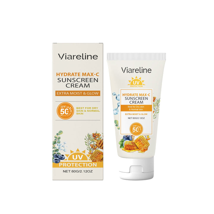 SPF 50+ Hydrating Face Cream With Glow, No White Cast