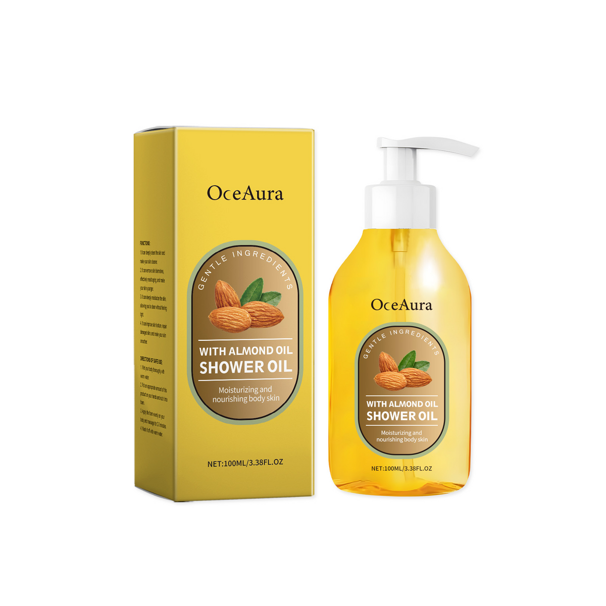 Almond Oil Bath Oil for Soft, Hydrated Skin Daily