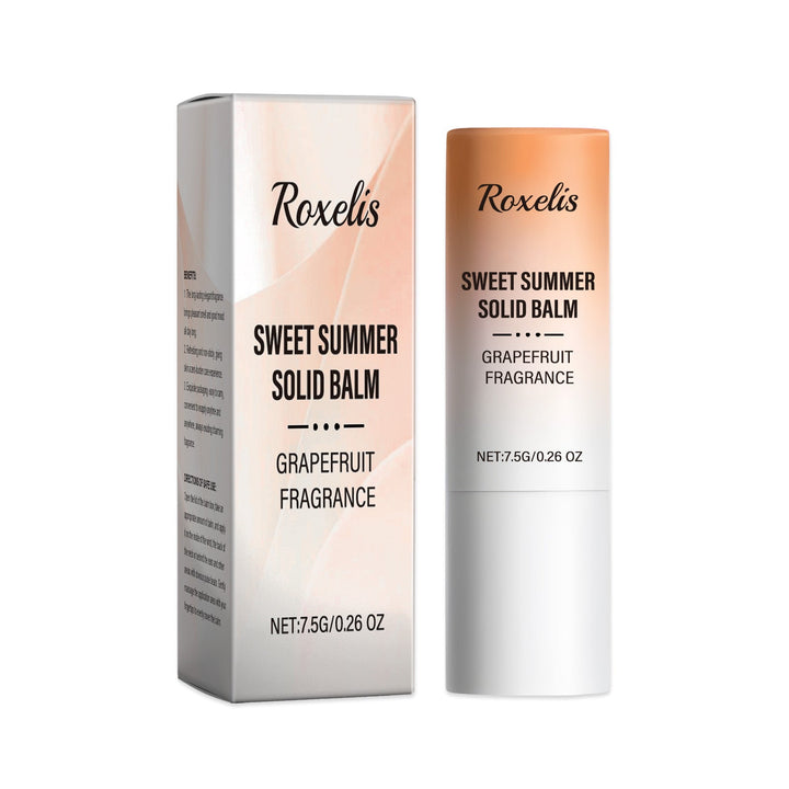 Solid Fragrance Balm with Long-Lasting Grapefruit Scent